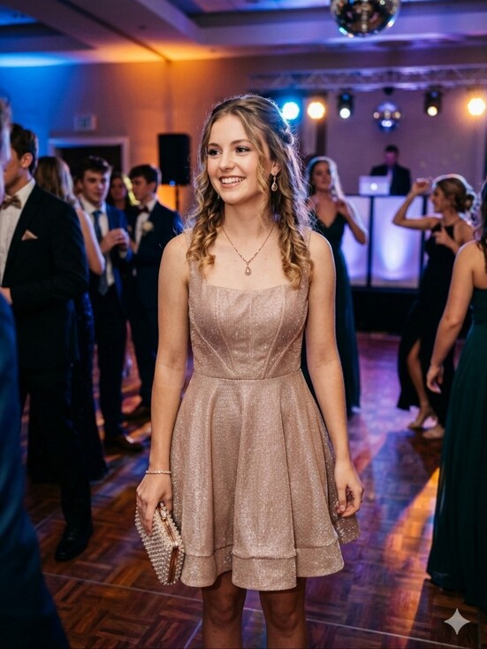 Dresses & Skirts - Shimmering Blush Pink Dress
